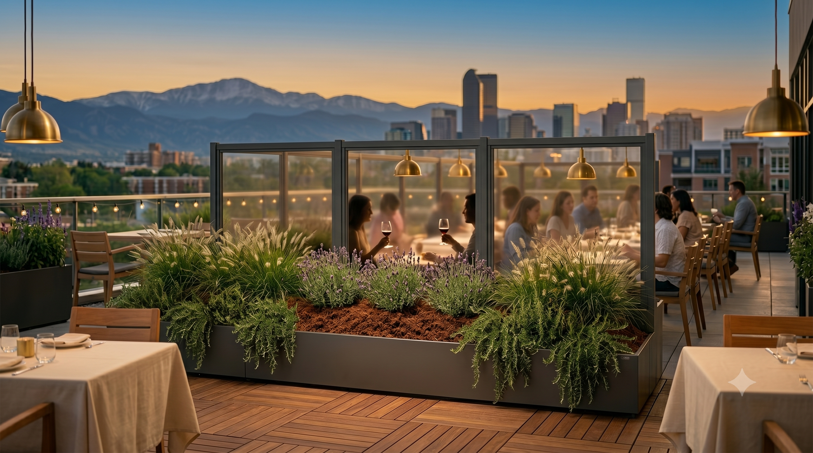 ASTOR GardenLine modular planter partition concept