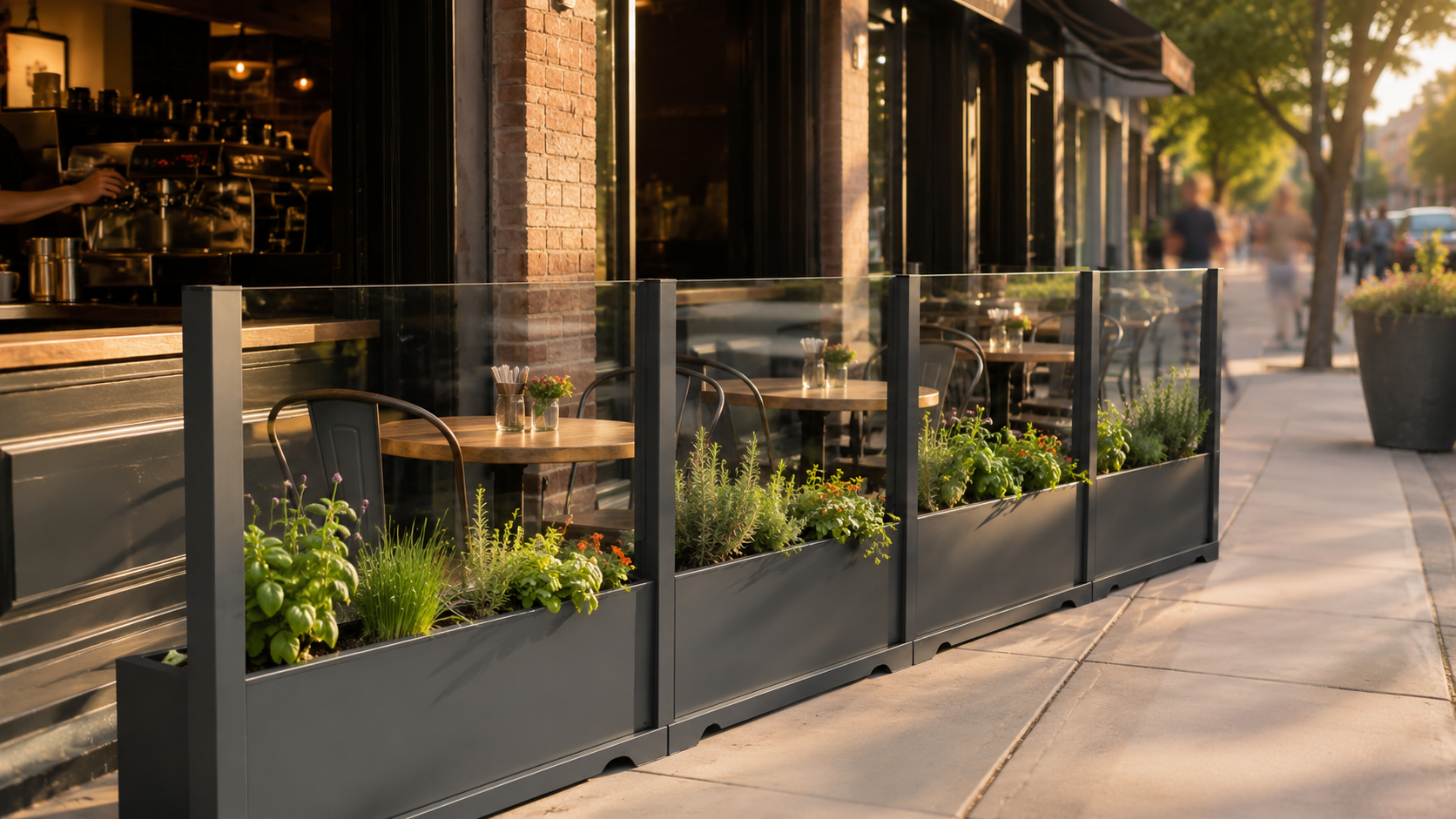 ASTOR GardenLine modular planter partition concept