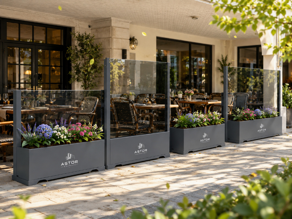 ASTOR GardenLine modular planter partition concept