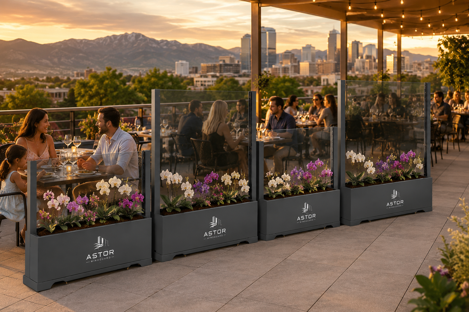ASTOR GardenLine modular planter partition concept
